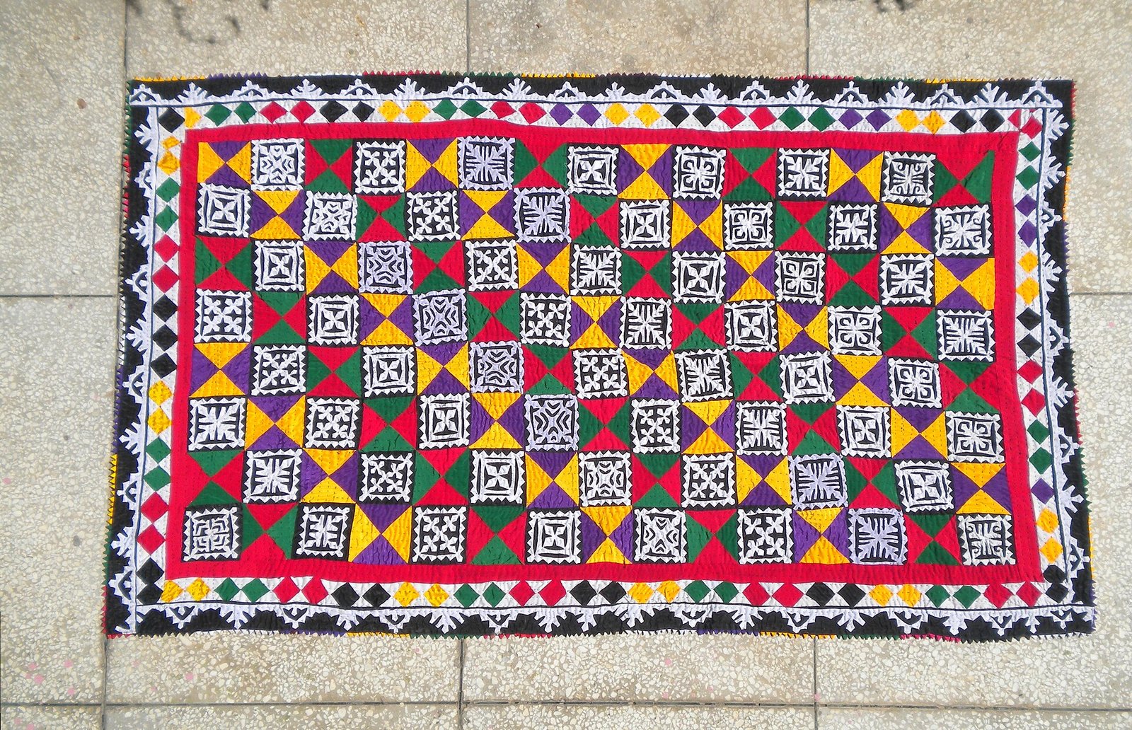 Ralli is Sindhi-Pakistani quilt work made by joining pieces togather.